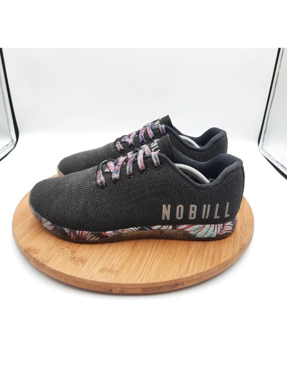 Nobull Outwork Womens Size 9.5 Shoes Midnight Palm Gym Workout Training Sneakers